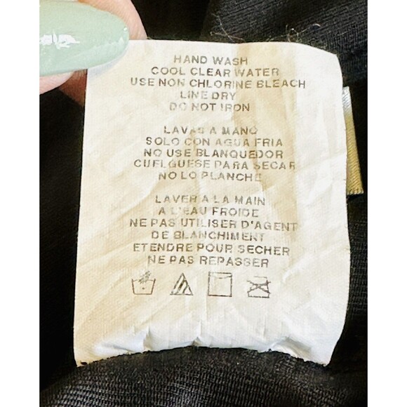 MagicSuit Womens Rev It Bonnie Black High Neck Faux-Leather-Trim Size 10 - Picture 13 of 14